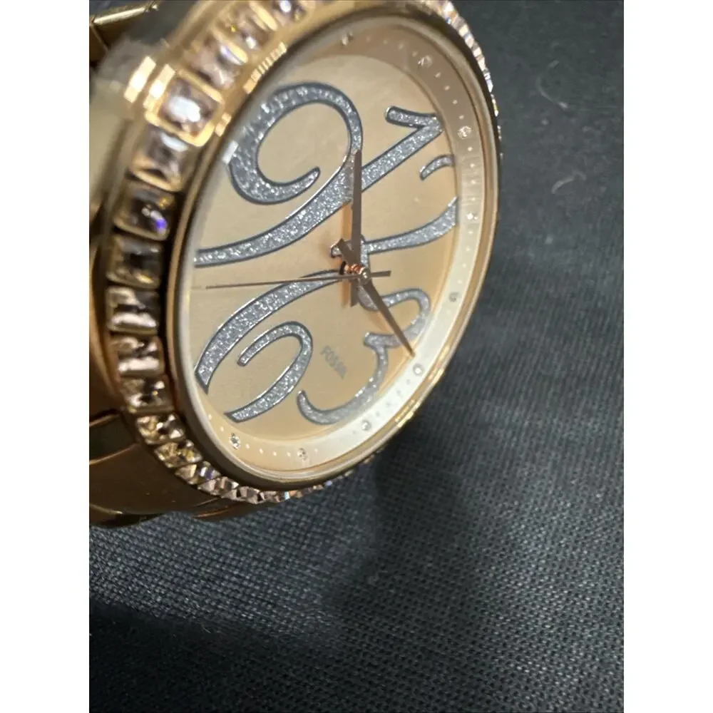 FOSSIL BQ-1096 Women’s Wristwatch New Battery! Looks And Runs Excellent!!! (B21)